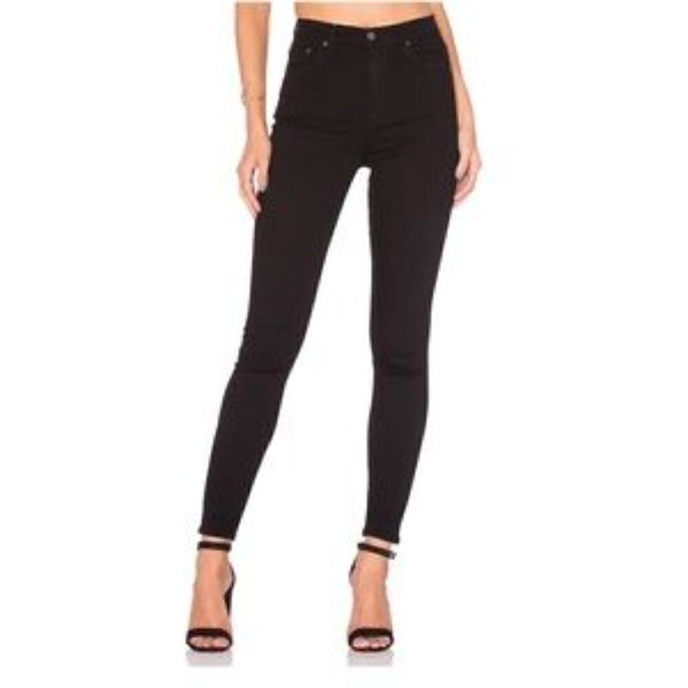 GRLFRND Kendall High Rise Black Skinny Jeans